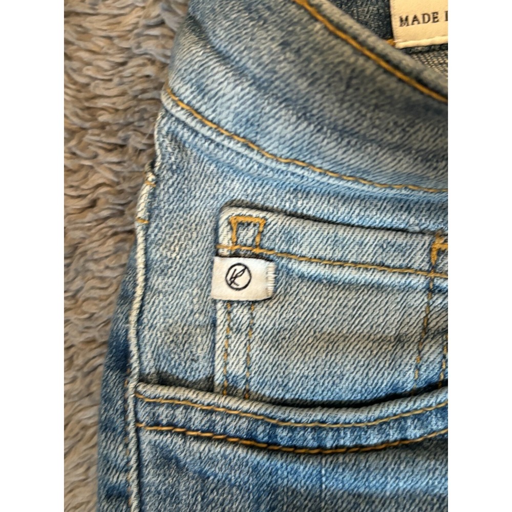 KanCan Jeans Womens 24 Skinny Mid Rise Denim Stretch Frayed Hem Light Wash - Picture 9 of 11